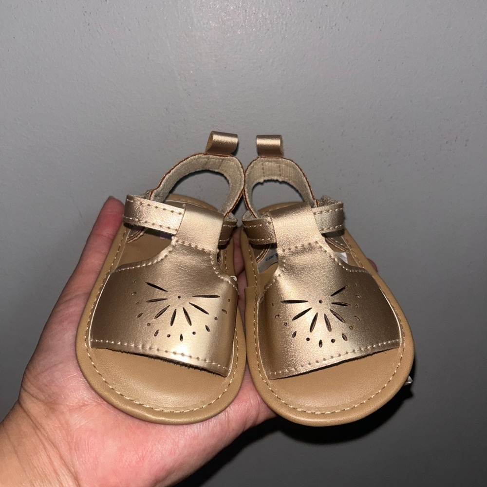 Carter's Gold Baby Sandals